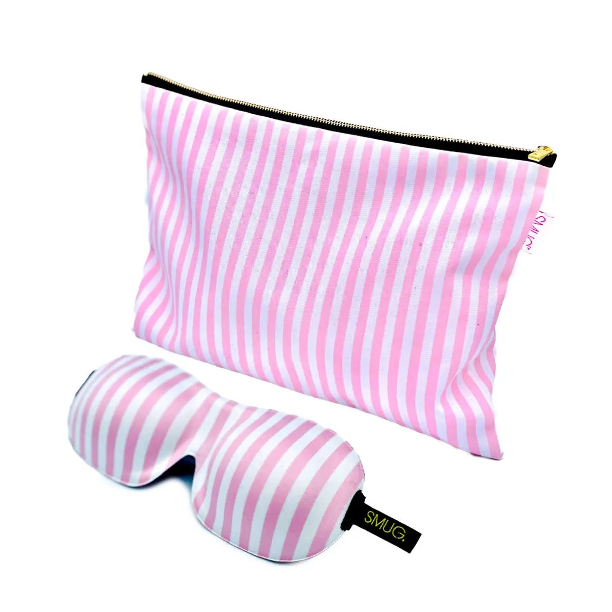 Contoured Sleep Mask & Accessories Bag Set - Candy Shop Print SMUG