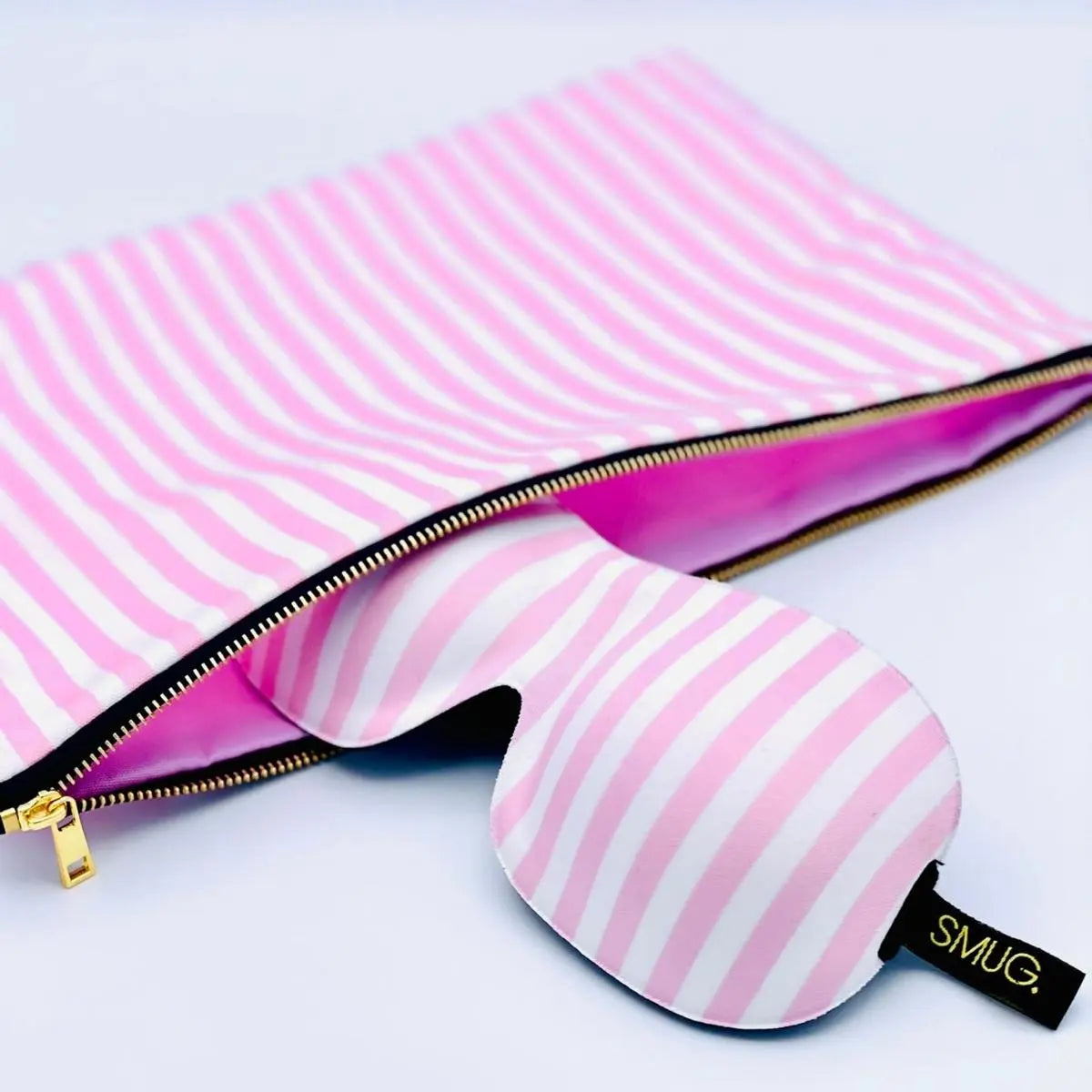 Contoured Sleep Mask & Accessories Bag Set - Candy Shop Print SMUG