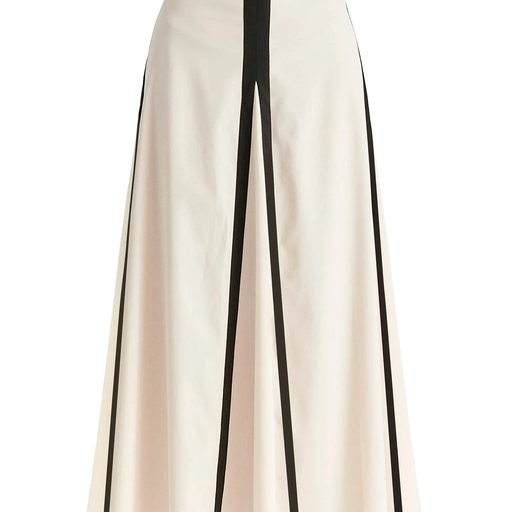Contrast Trim Maxi Skirt Paisie