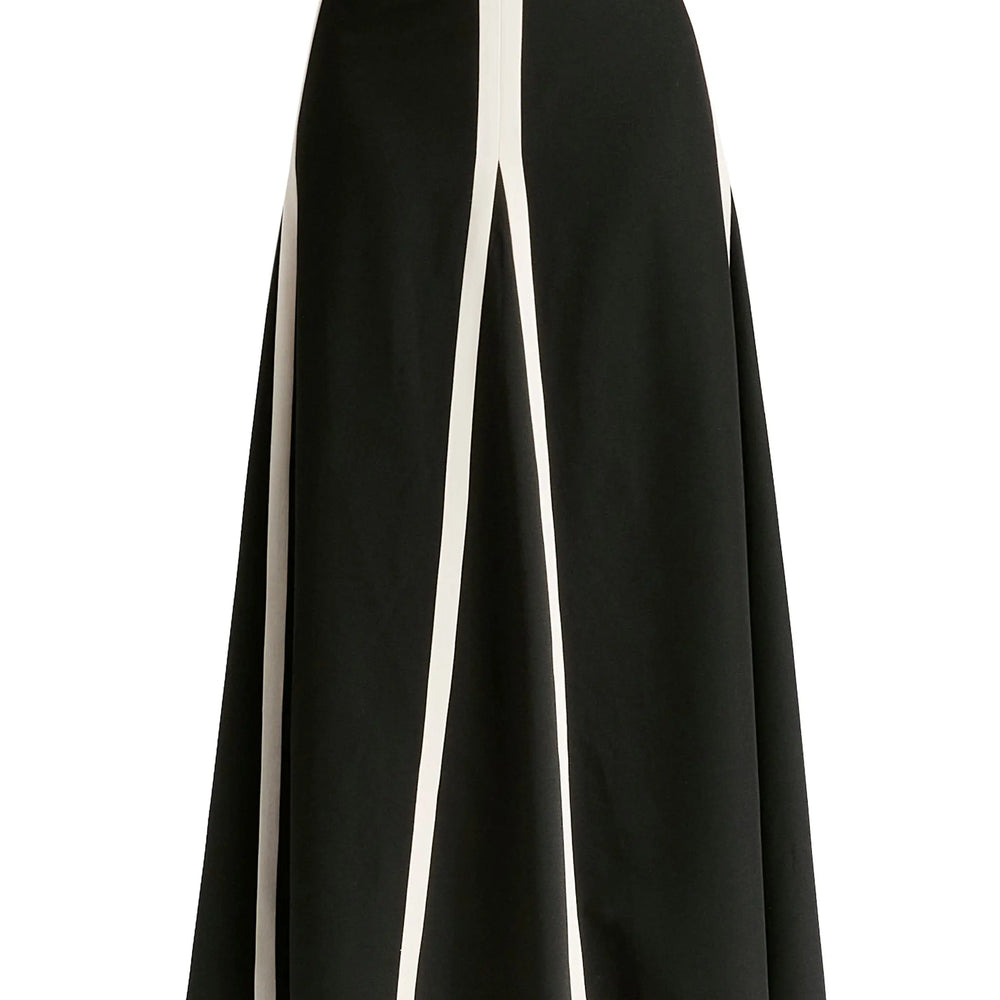 Contrast Trim Maxi Skirt Paisie