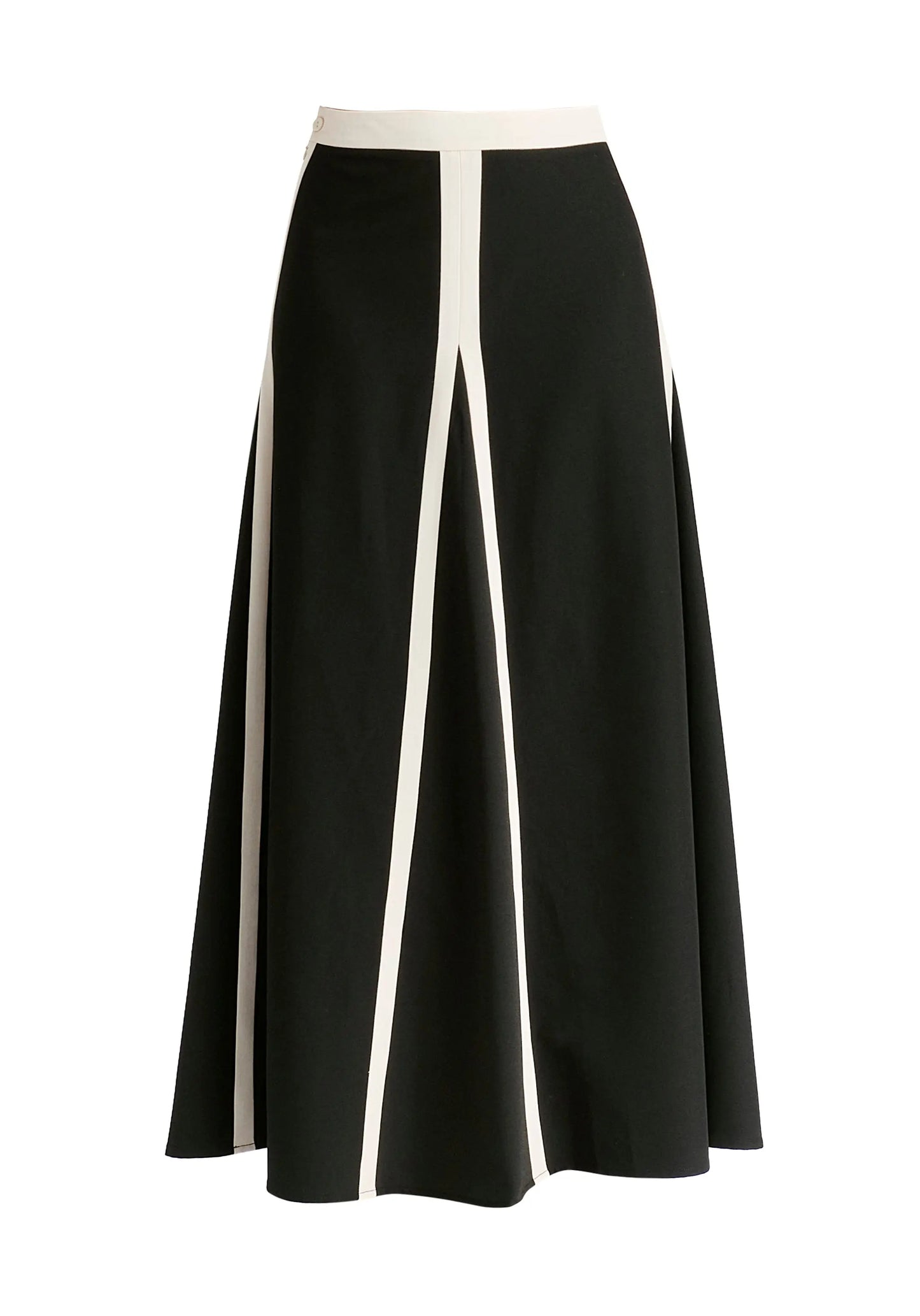 Contrast Trim Maxi Skirt Paisie