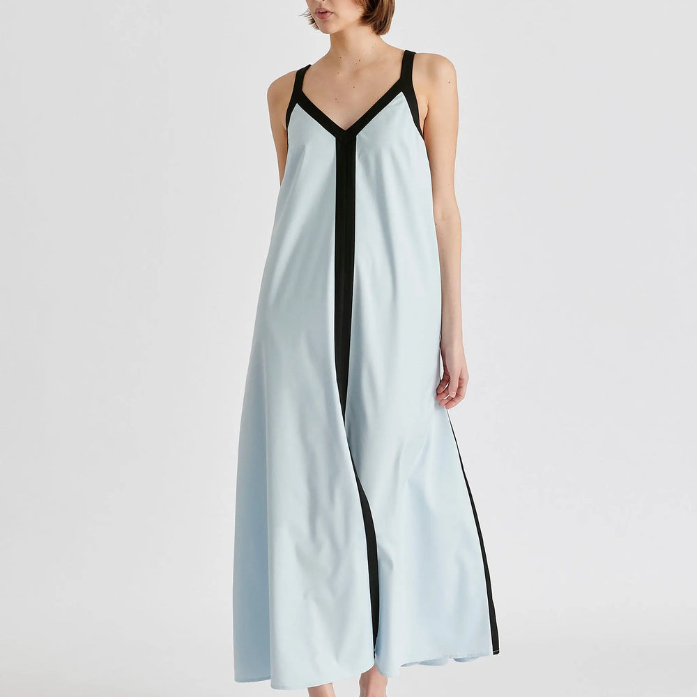 Contrast Trim Midaxi Dress Paisie