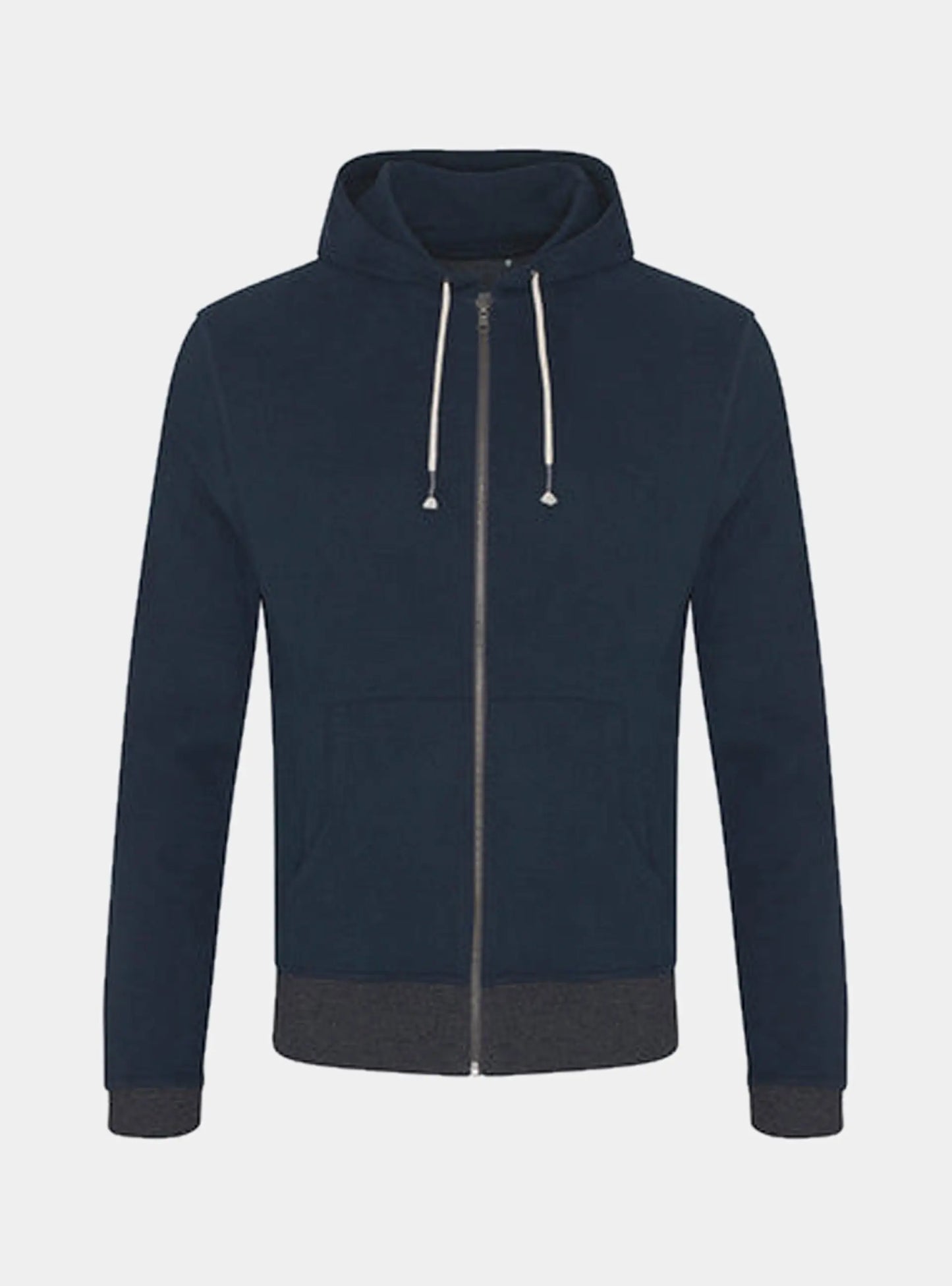 Contrast Zipped Recycled Hoodie Earth Wardrobe