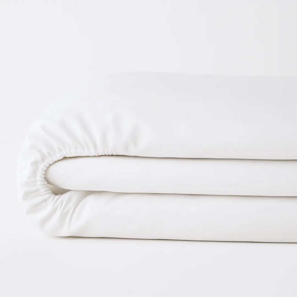Cool & Comfy Silk Fitted Sheet (Eucalyptus) Ethical Bedding™