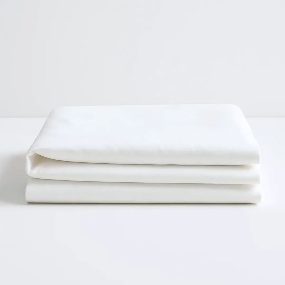 Cool & Comfy Silk Flat Sheet (Eucalyptus) Ethical Bedding™