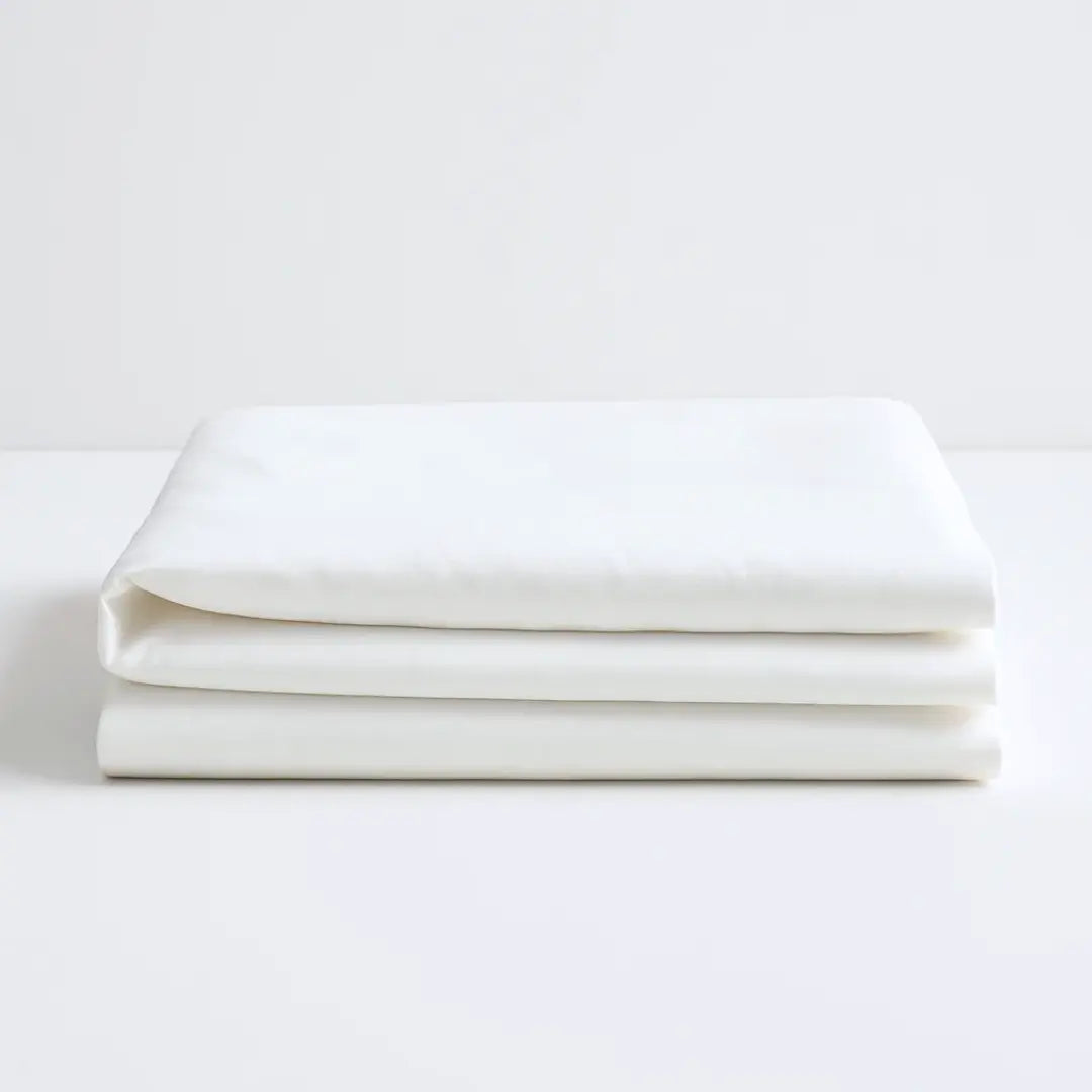 Cool & Comfy Silk Flat Sheet (Eucalyptus) Ethical Bedding™