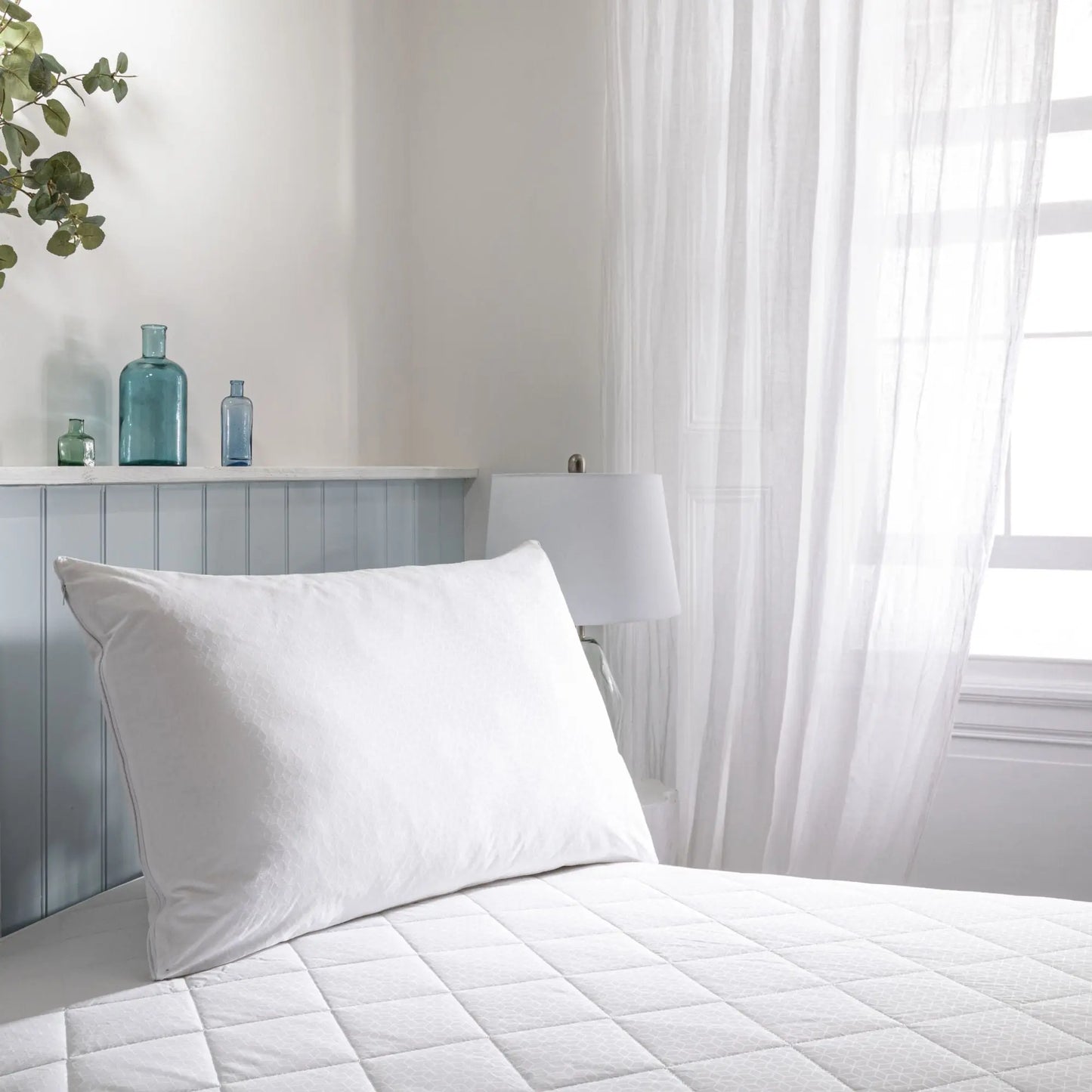 Cooling Smart Temperature Cotton Pillow Protector Pair The Fine Bedding Company