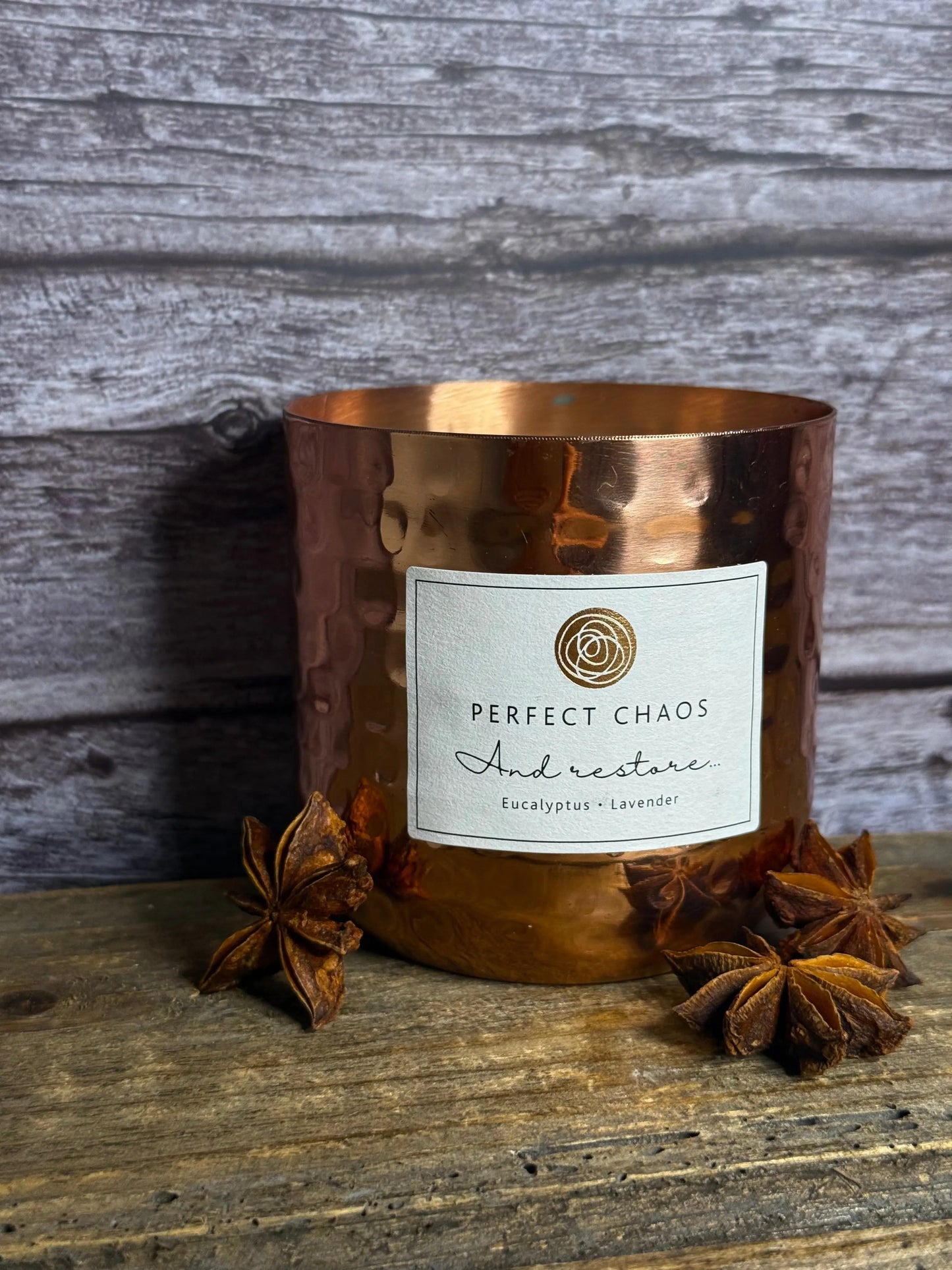 Copper Dimpled Candle - And Restore Perfect Chaos