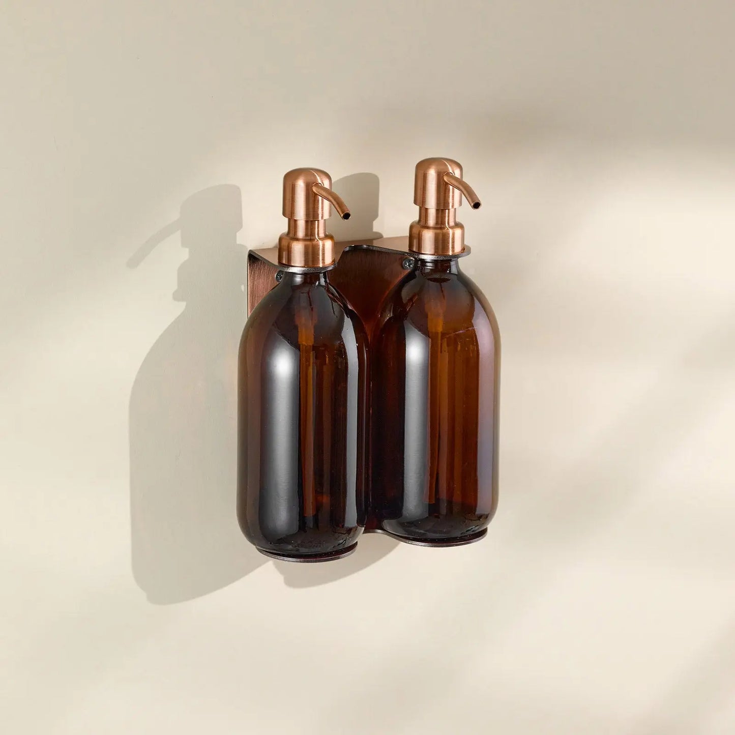 Copper Double Wall Mounted Soap Dispenser Kuishi