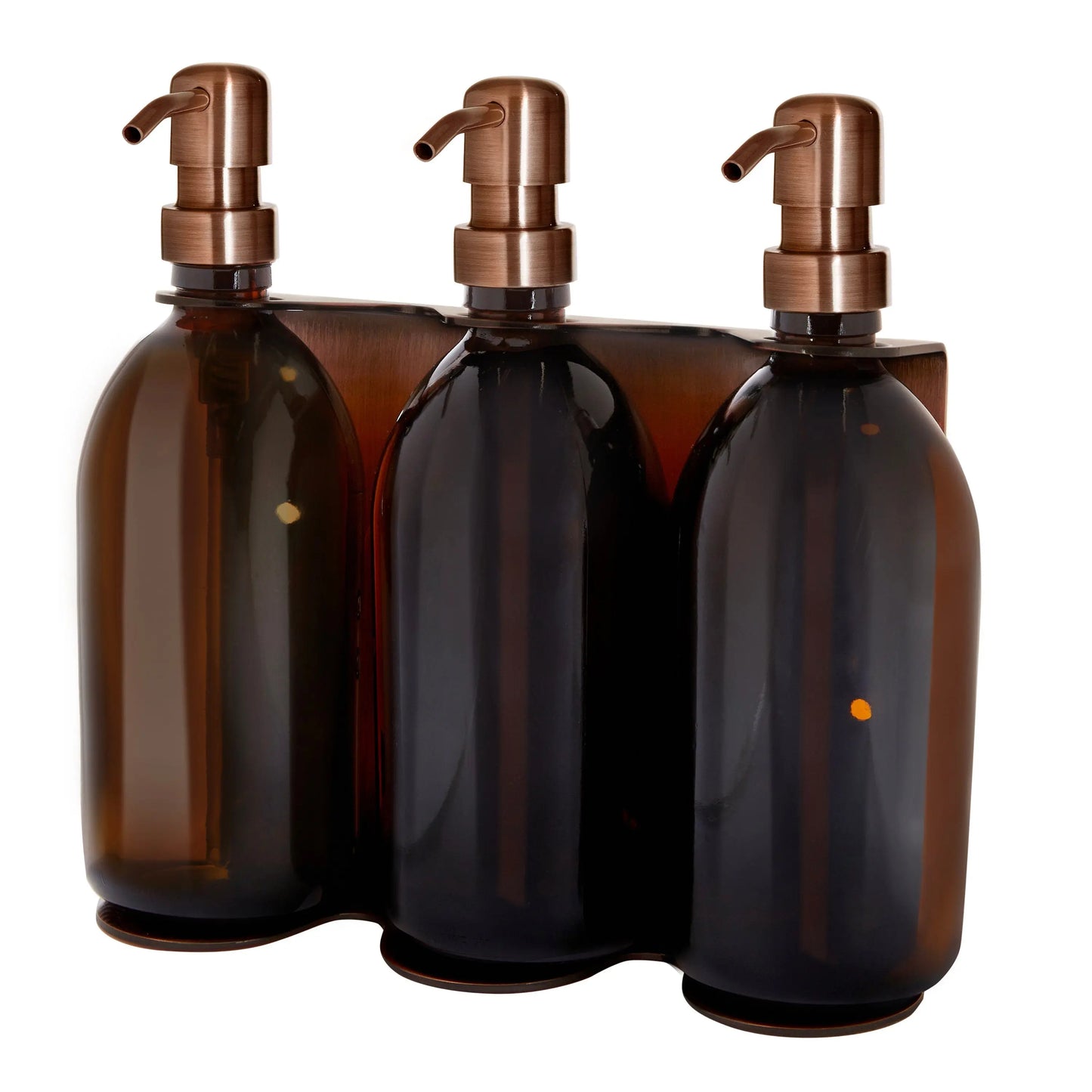 Copper Triple Wall Mounted Soap Dispenser Kuishi