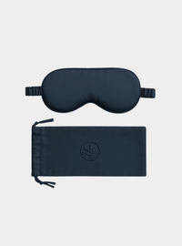Navy Essential Eucalyptus Silk Sleep Eye Mask