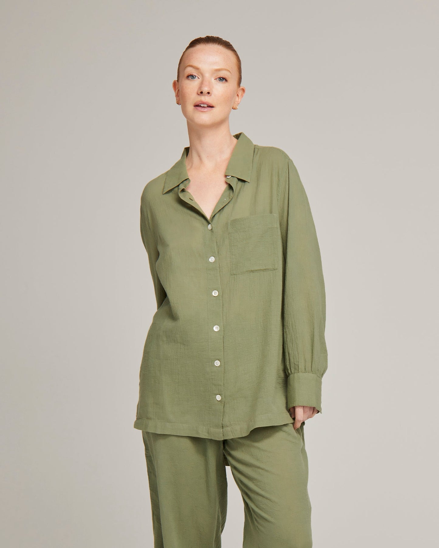 The Midi Shirt - Rosemary Nudea