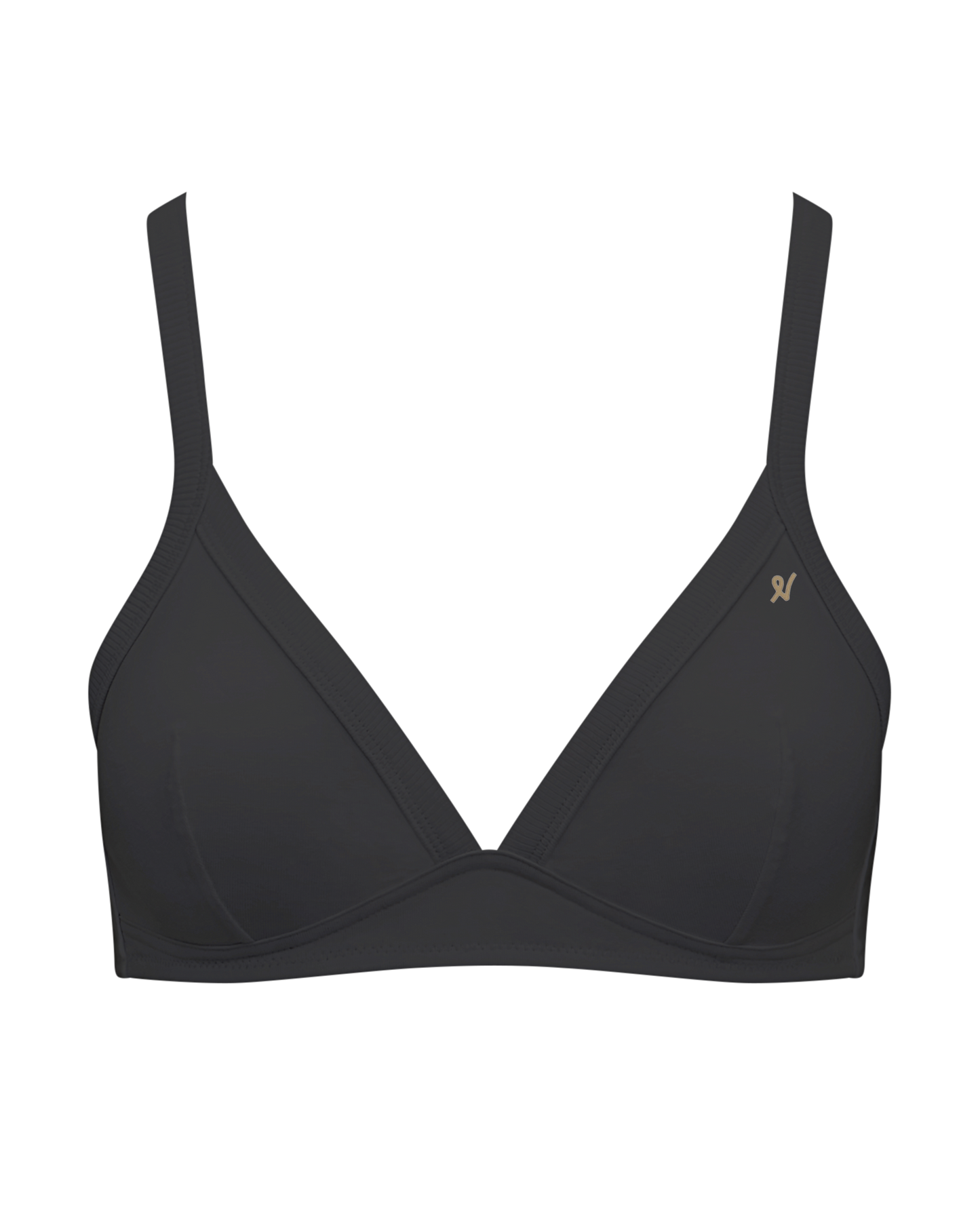 The Organic Cotton Easy Does It Bralette - Black Nudea