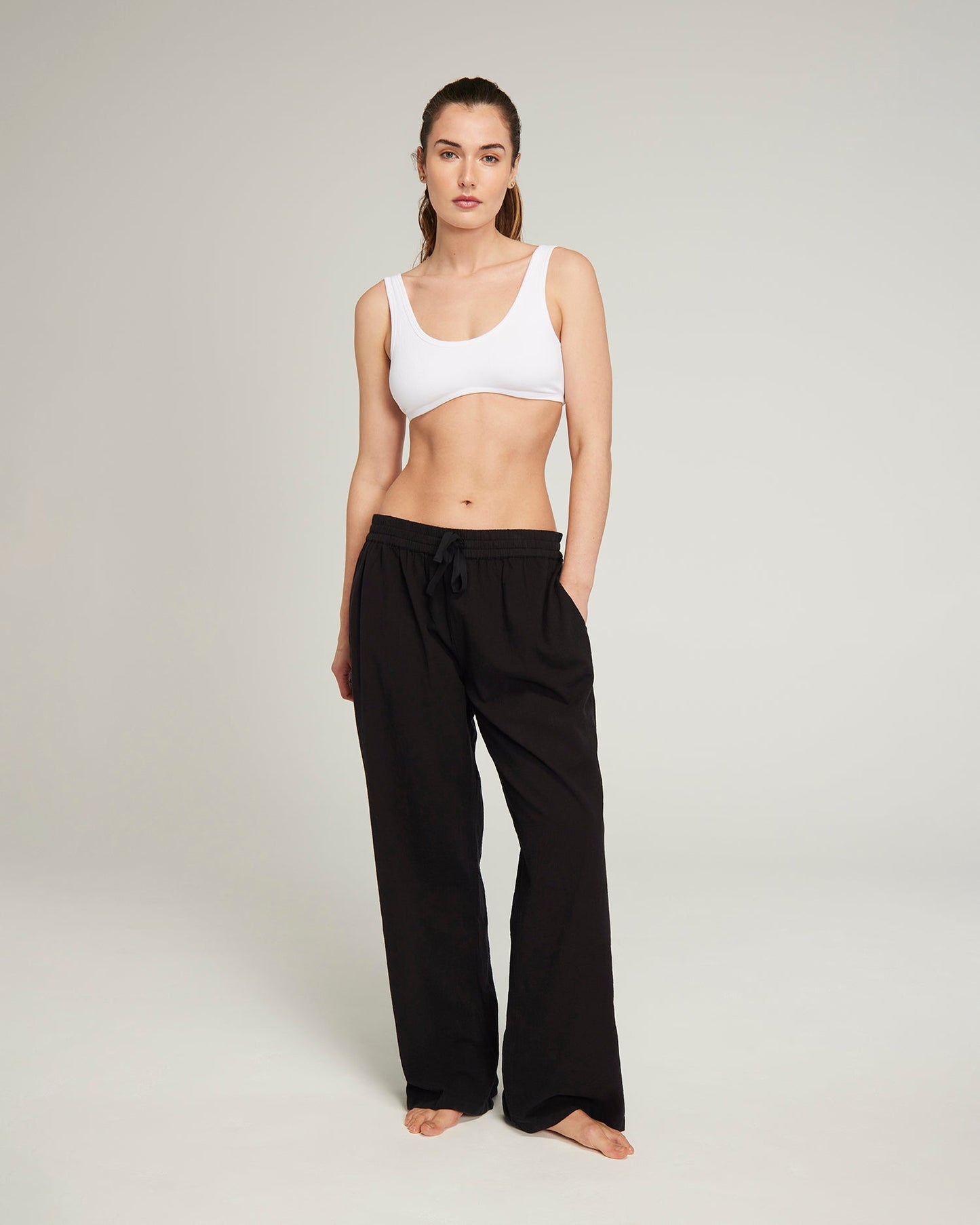 Black Classic Women's Pyjama Trouser Nudea