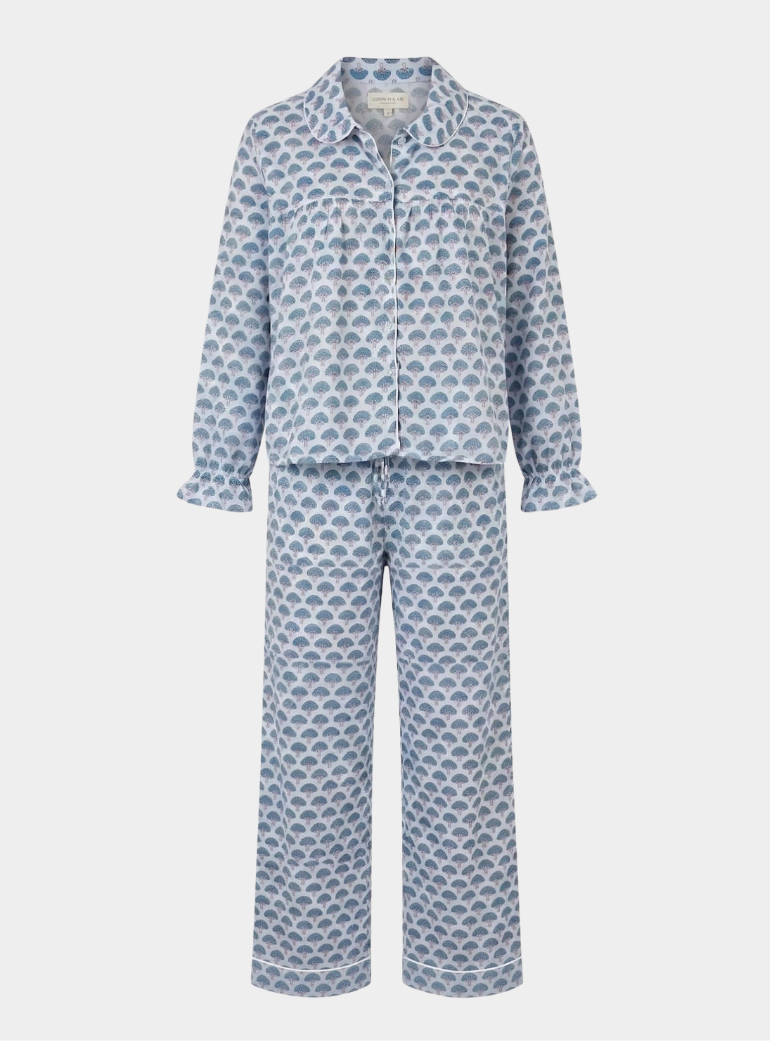 Alana Blue Women's Pyjama Trouser Set WooWoo London