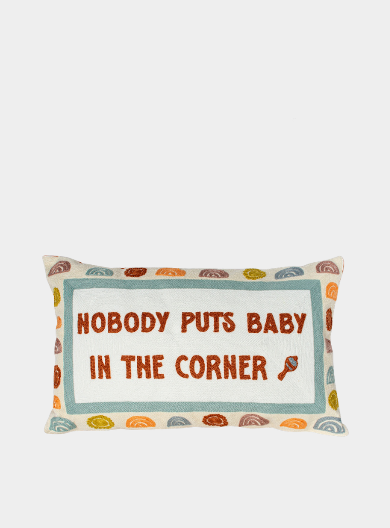 Nobody Puts Baby In The Corner Needlepoint Cushion The Pillow Drop