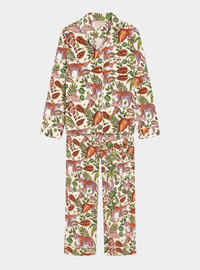 Tropical Safari Women's Satin Pyjama Trouser Set Myza