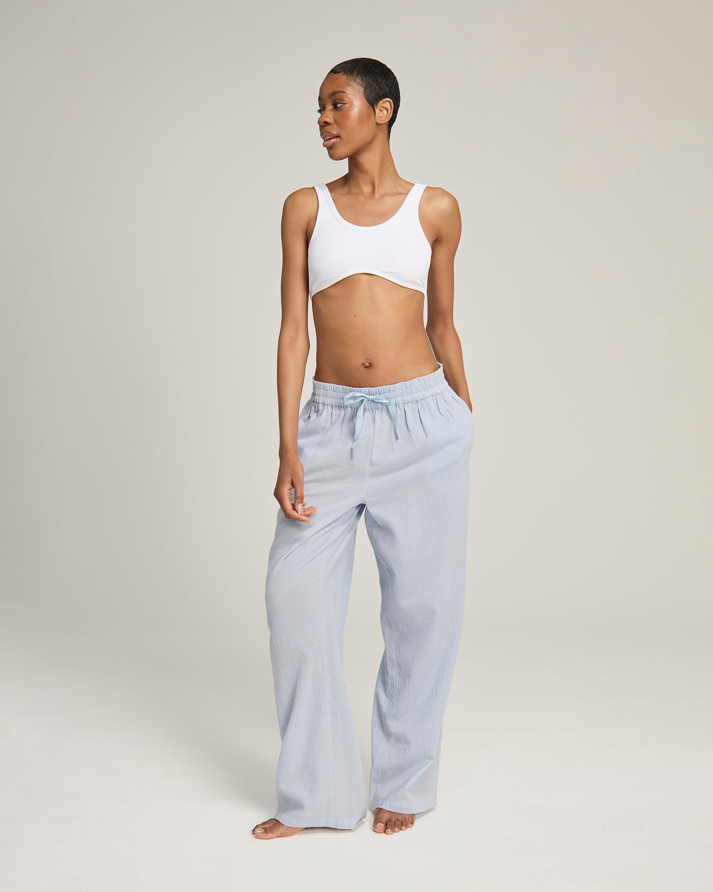 The Classic Trouser - Sky Nudea