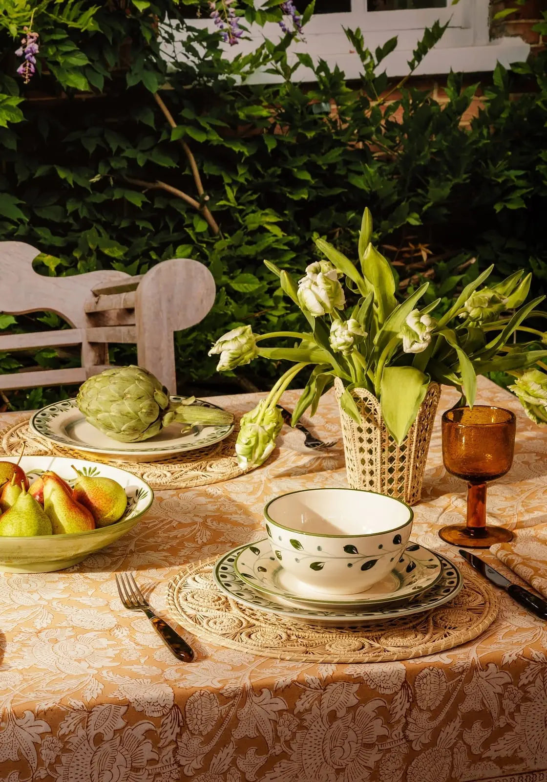 Cordelia Cereal Bowl, Green Casa by Josephine Jenno