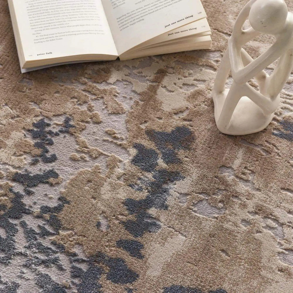 Cosimo Beige/Grey Distressed Modern Rug The Rugs