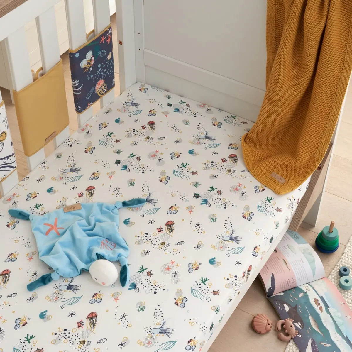 Cot Fitted Sheets 2pk - Our Planet Tutti Bambini
