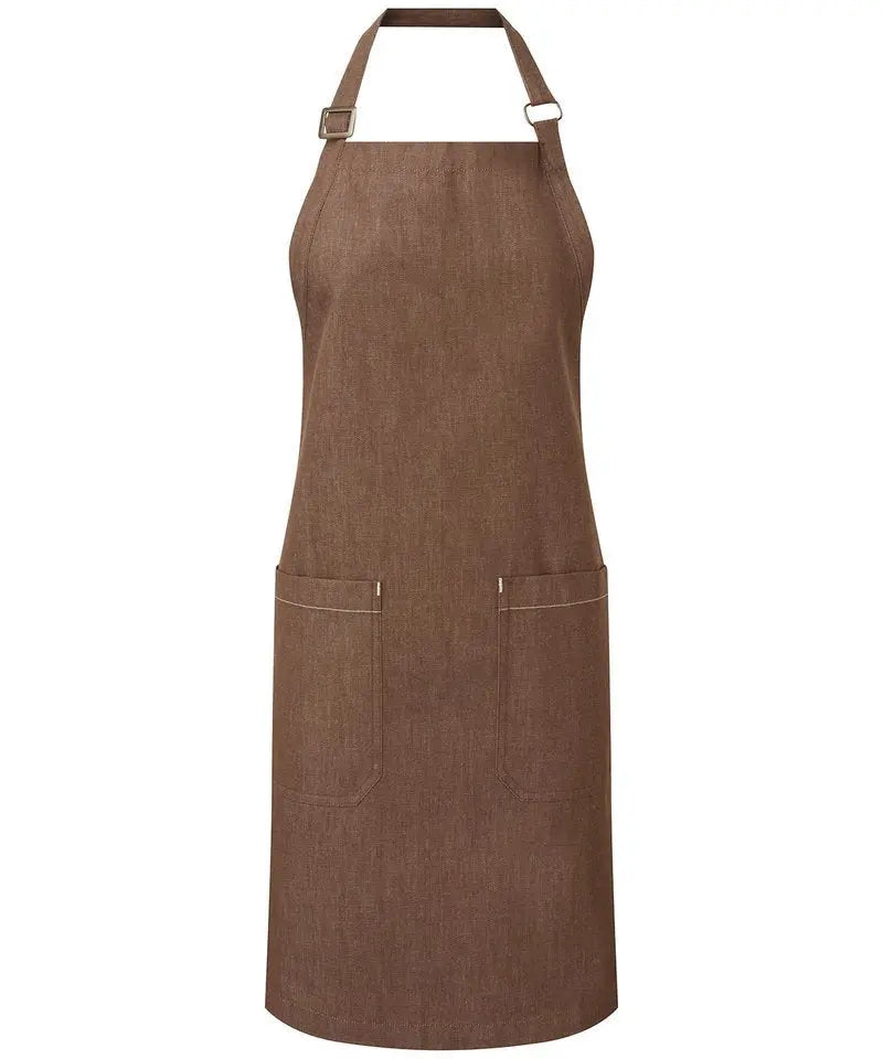 Cotton Denim Bib Apron, Organic And Fairtrade Certified Earth Wardrobe