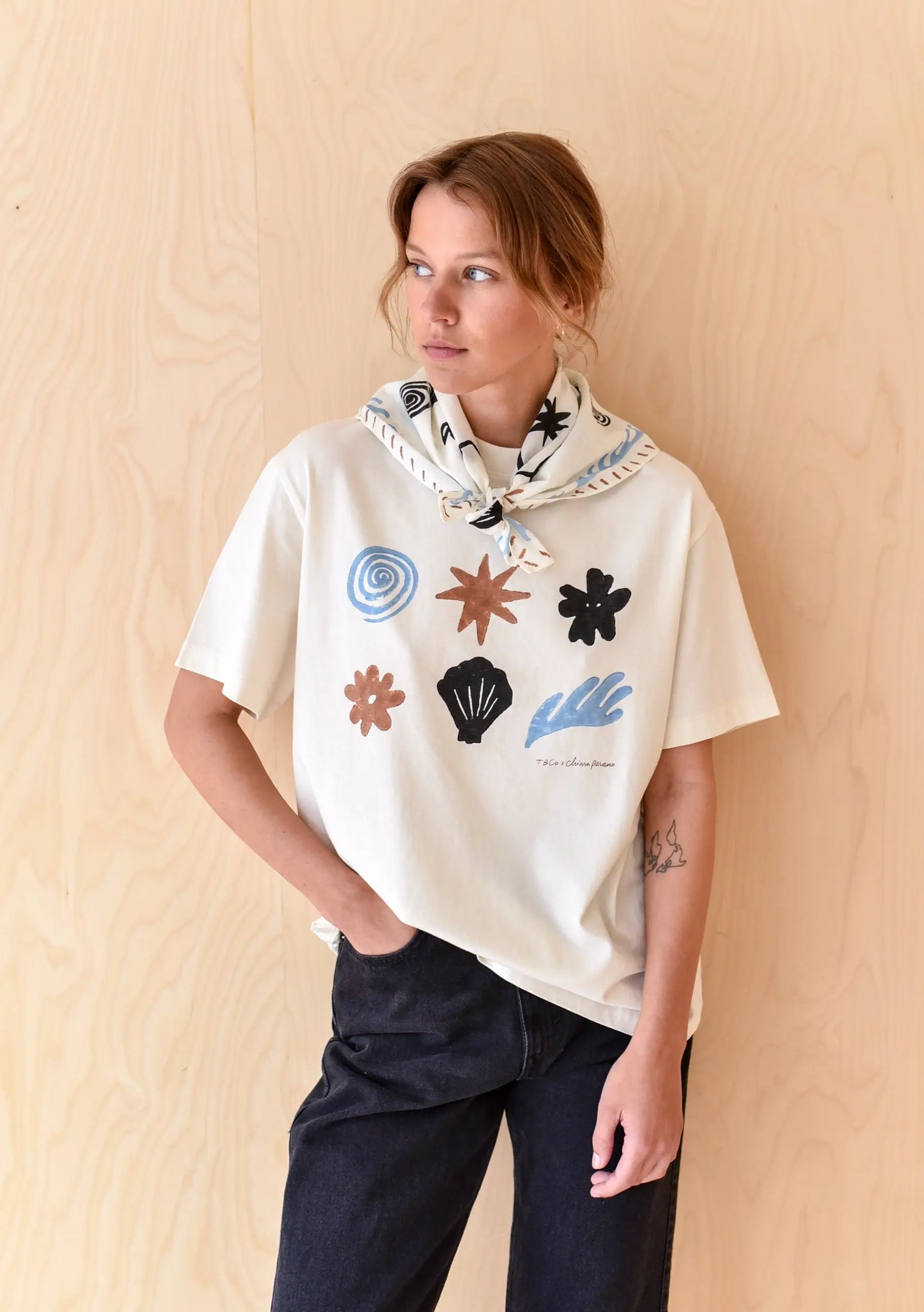 Cotton Tie Top in Blue Wave TartanBlanketCo