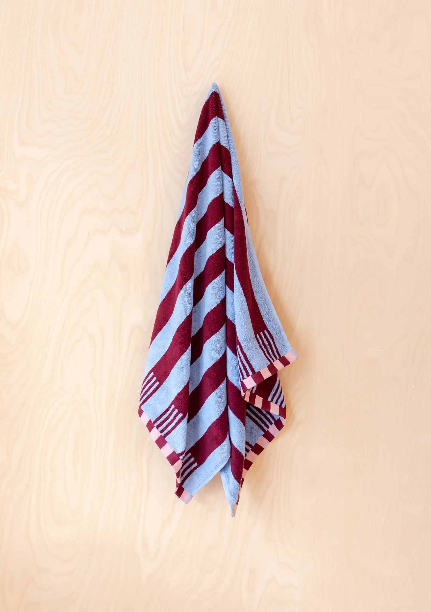 Cotton Towels in Pink Stripe TartanBlanketCo