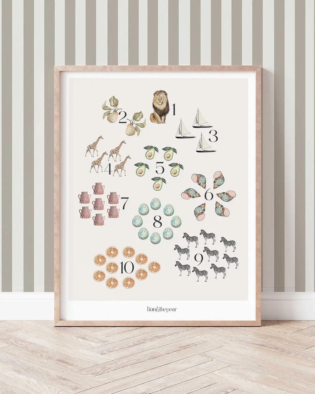 Count With Me - Numbers Art Print Lion & The Pear