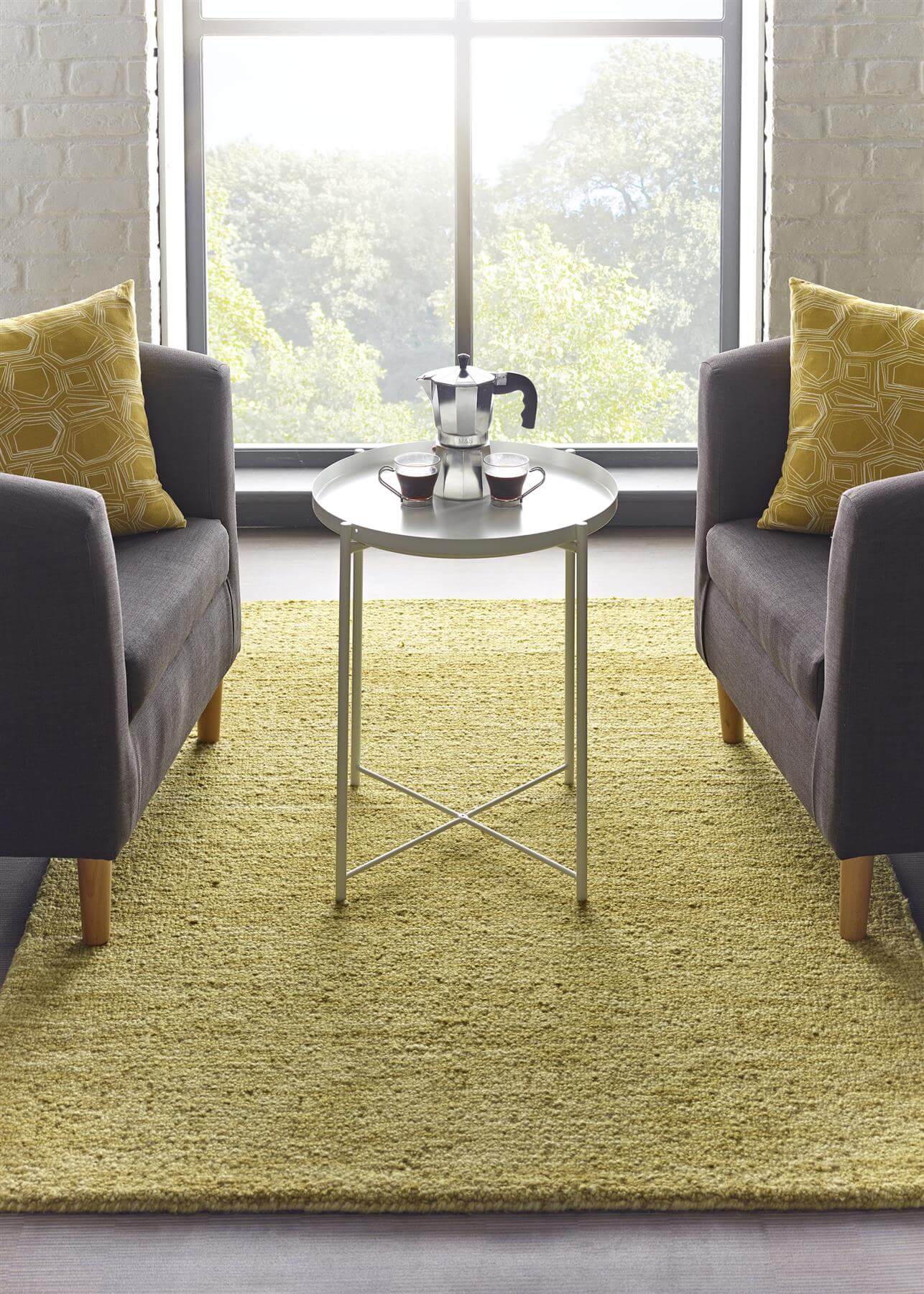 Country Autumn Gold Solid Wool Rug The Rugs