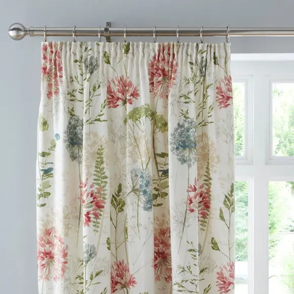 Country Meadow Pencil Pleat Curtains Dunelm