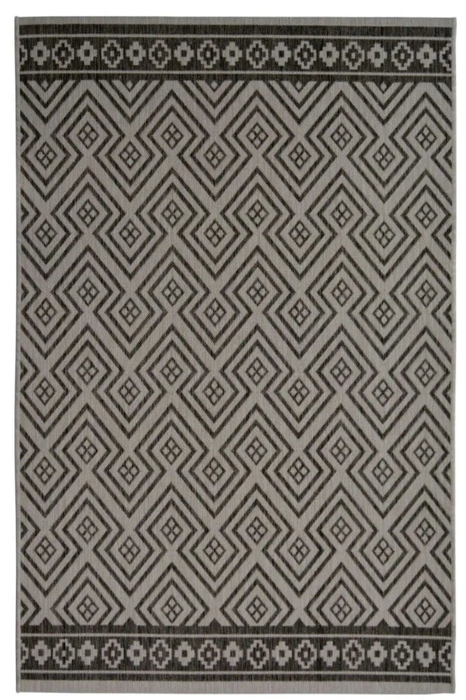 County Geo Grey Indoor/Outdoor Rug | 11344A The Rugs