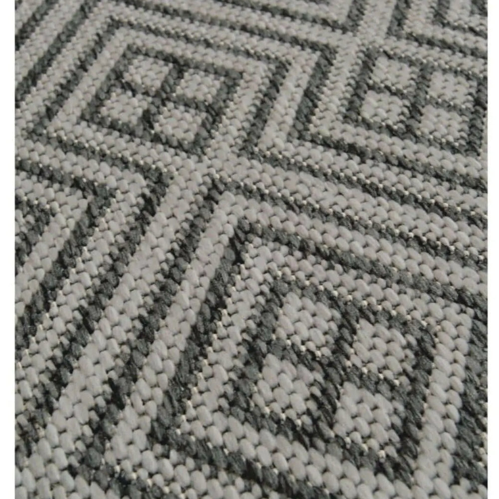 County Geo Grey Indoor/Outdoor Rug | 11344A The Rugs