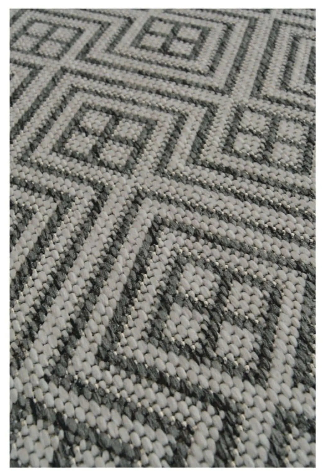 County Geo Grey Indoor/Outdoor Rug | 11344A The Rugs