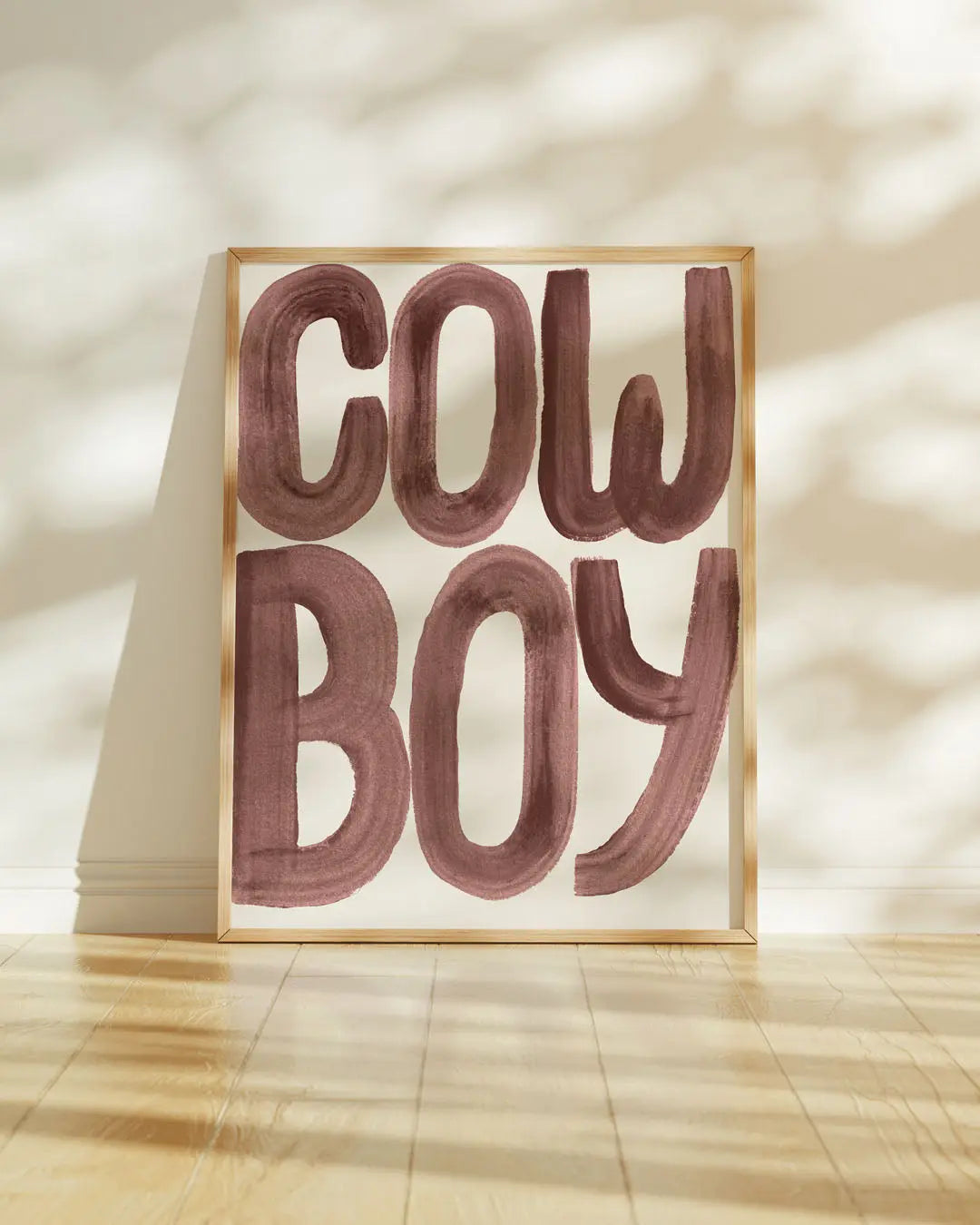 Cowboy - Cowboy Word Print Lion & The Pear