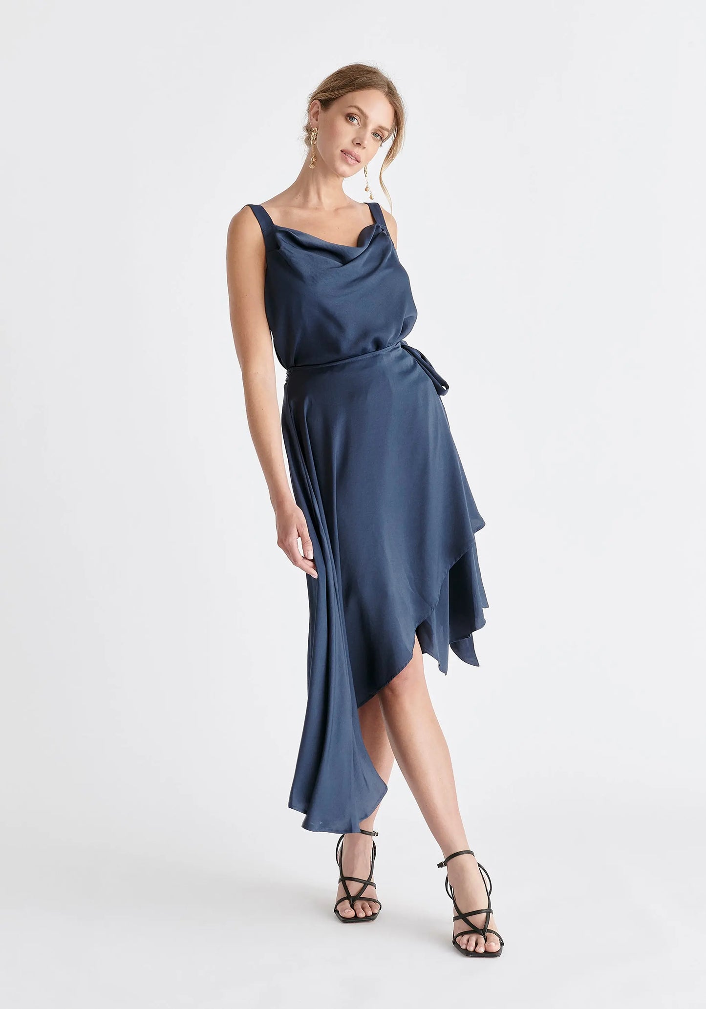 Cowl Neck Dress Paisie