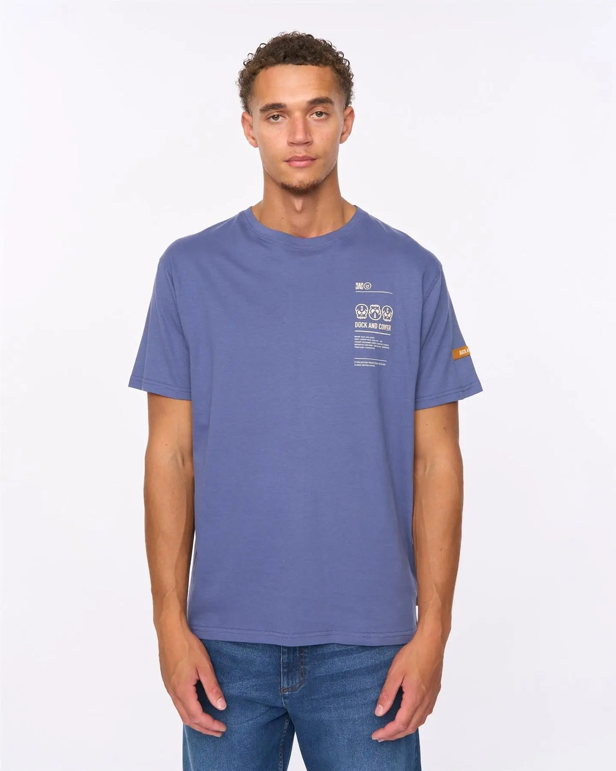 Cramptone T-Shirt Denim Blue Duck and Cover