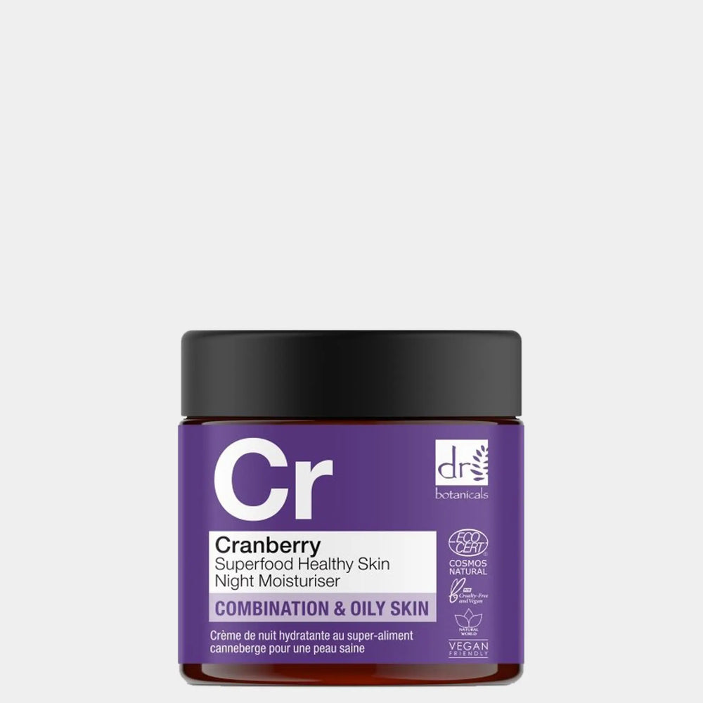 Cranberry Superfood Healthy Skin Night Moisturiser 60ml Dr Botanicals