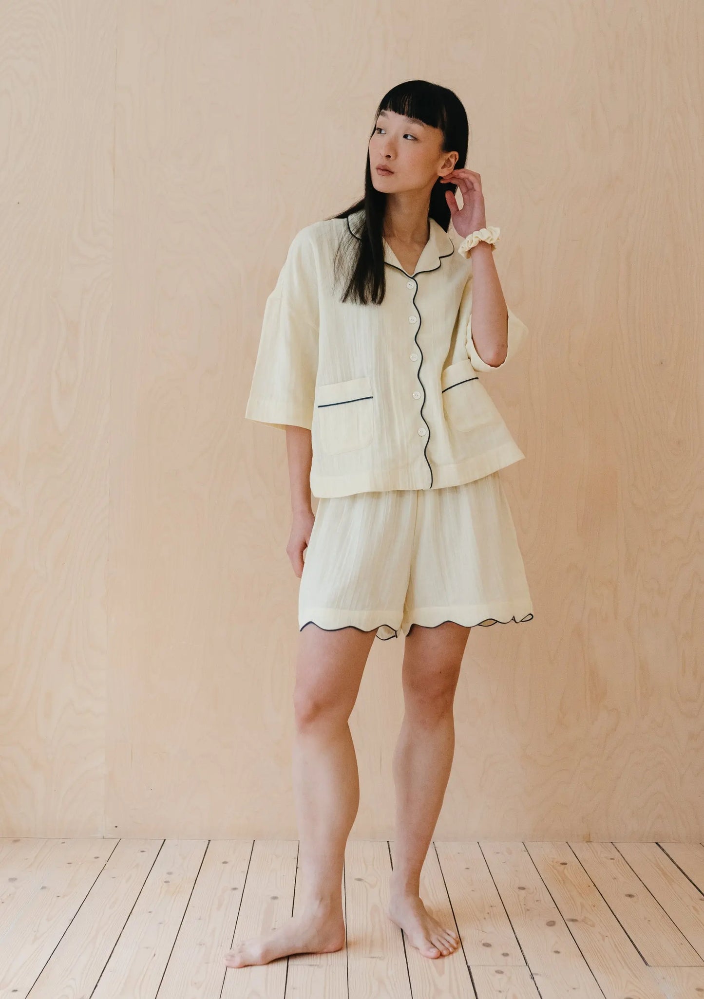 Cream Cotton Pyjamas TartanBlanketCo