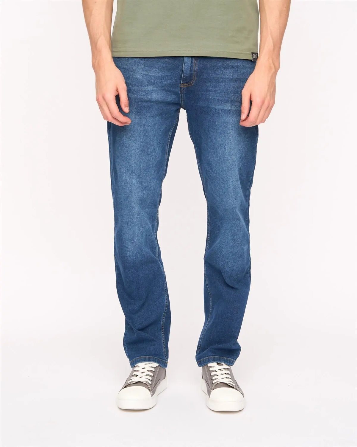 Crestline Straight Leg Jeans Mid Wash Duck and Cover