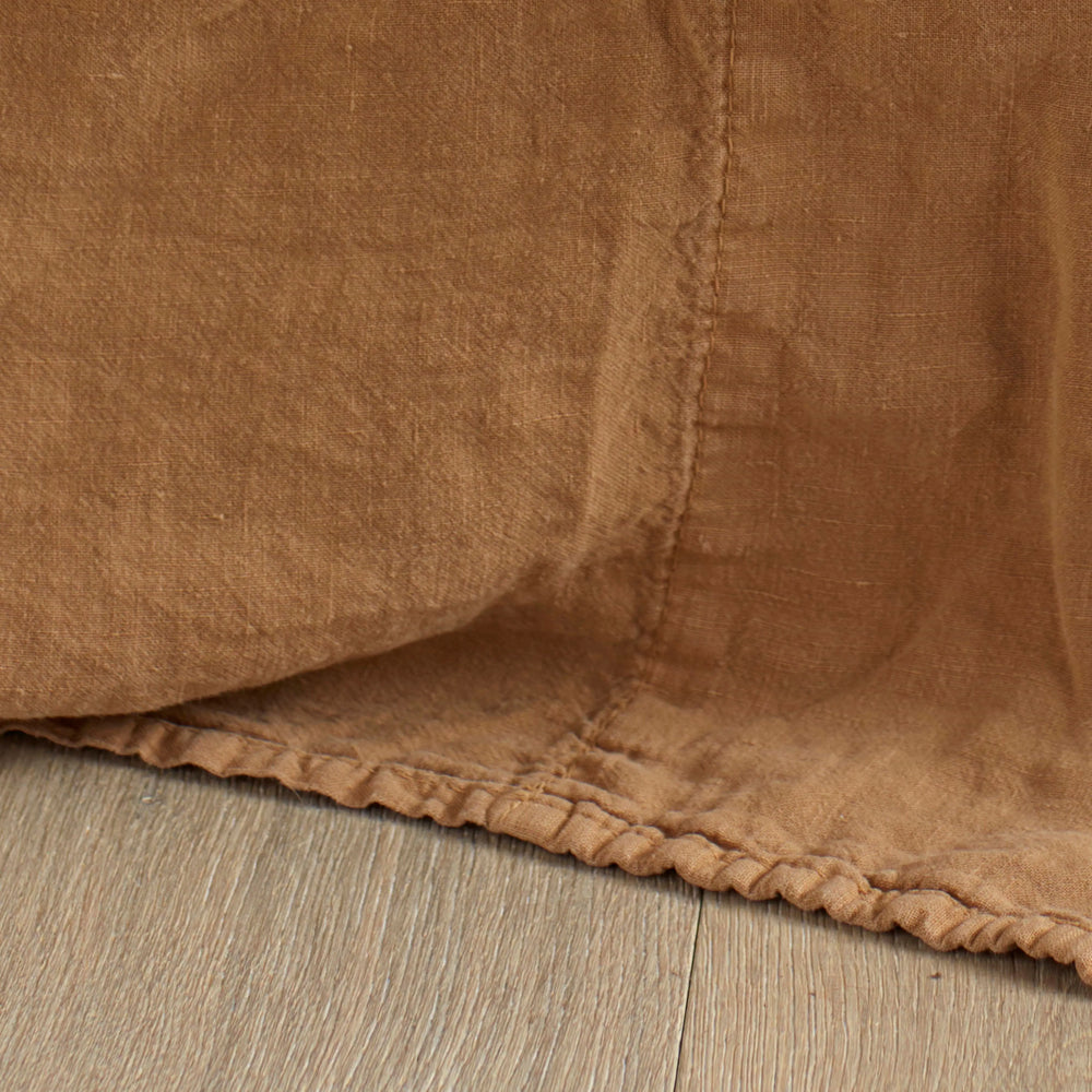 Cumin 100% Linen Loop Top Curtain (Single) The Secret Linen Store