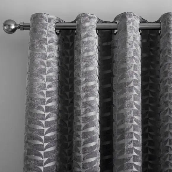 Curtina Kendal Jacquard Eyelet Curtains Dunelm