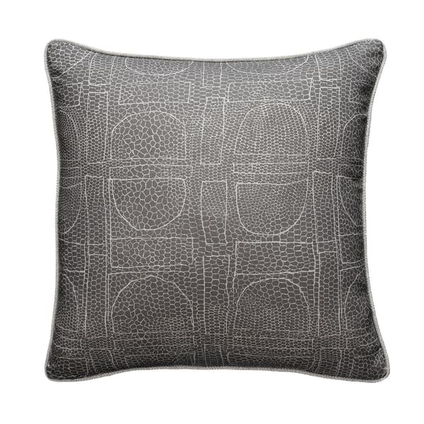 Curzon Storm, Sustainable Feather, Cushion Sophie Paterson Eco-conscious & Cotton Blend & Linen Blend Geometric Andrew Martin