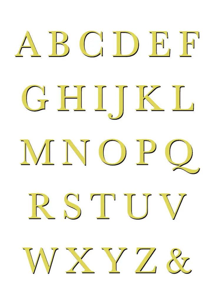 Cut Out Safari Alphabet - Vintage Archive Poster Prints Print~Sisters