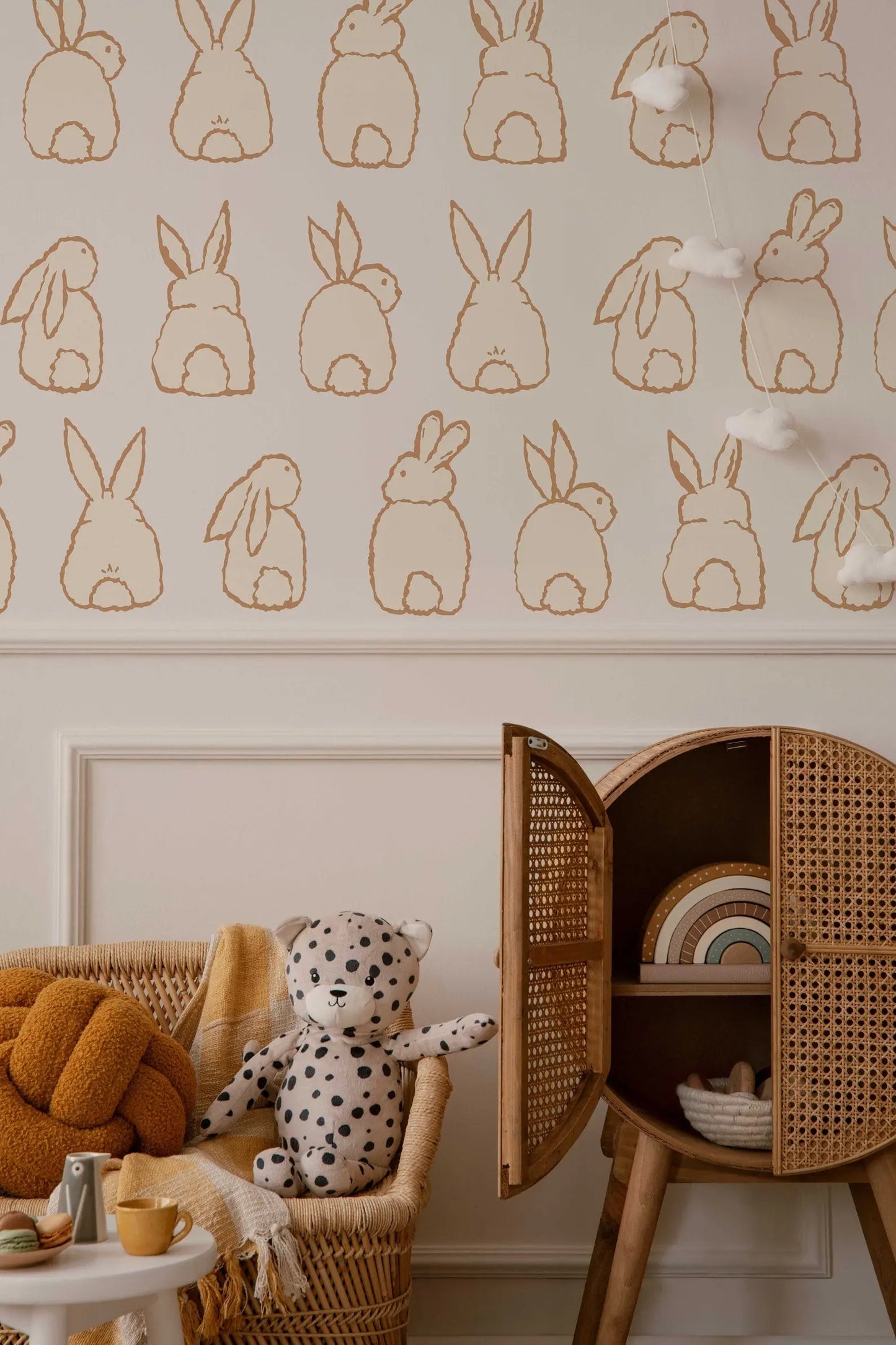 Cute Bunny Decals | Peel and Stick Rabbit Decals | Animals Wall Mural | Wall Decals for Kids | Nursery Wall Decals | Bunny Wall Decals ClickWalls