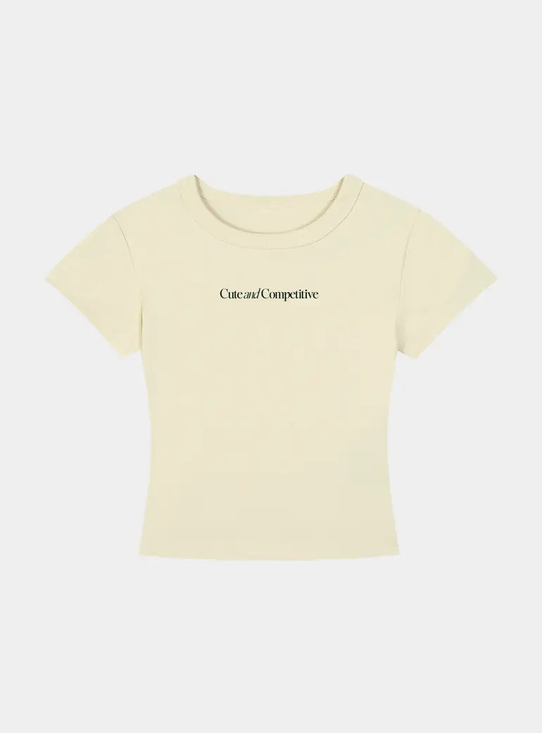 Cute and Competitive Cropped T-Shirt Padelism