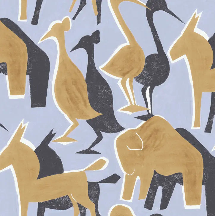 Cutout Safari - Earth - Wallpaper Print Sisters