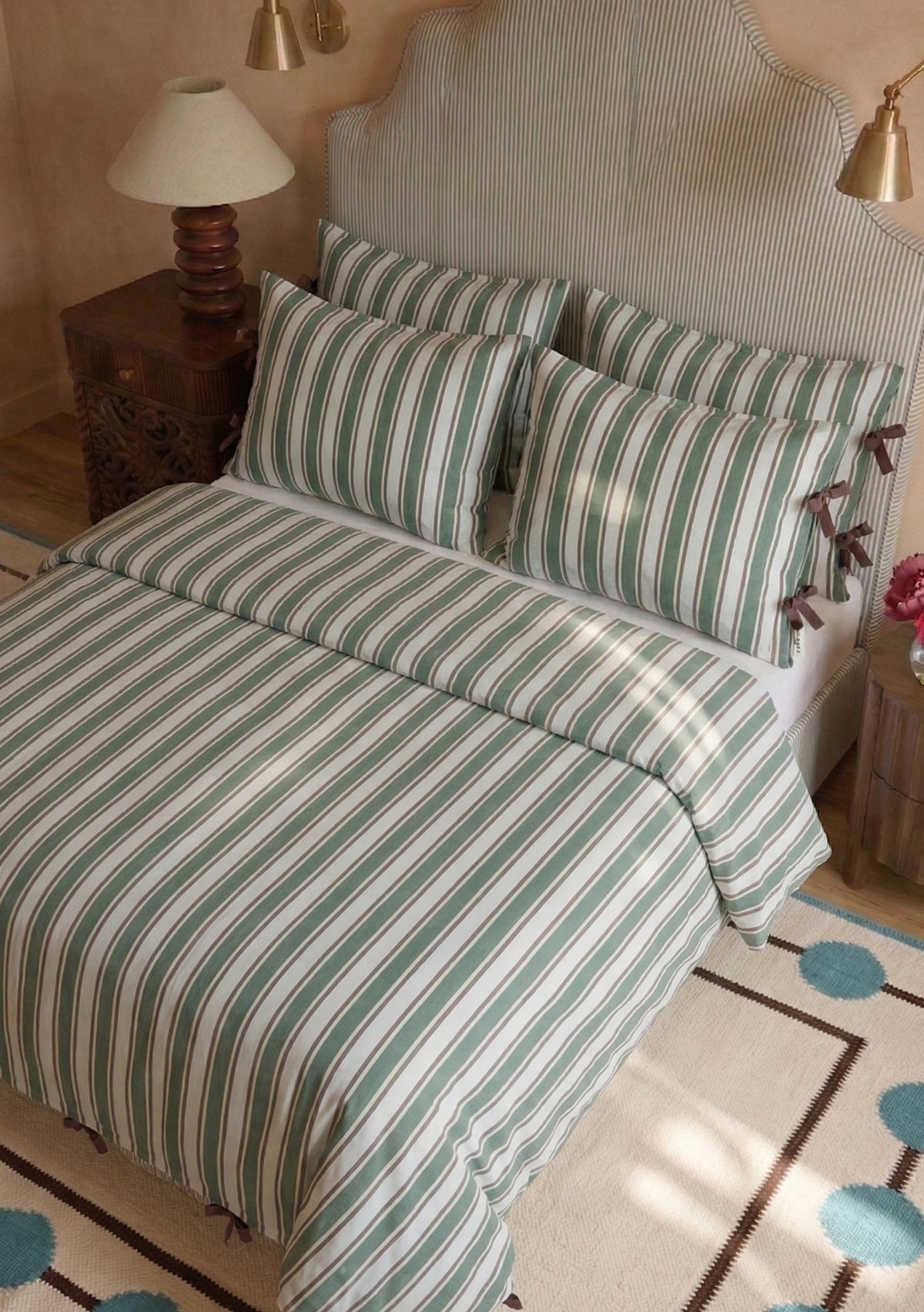100% Cotton Bedding in Blue Stripe - TBCo
