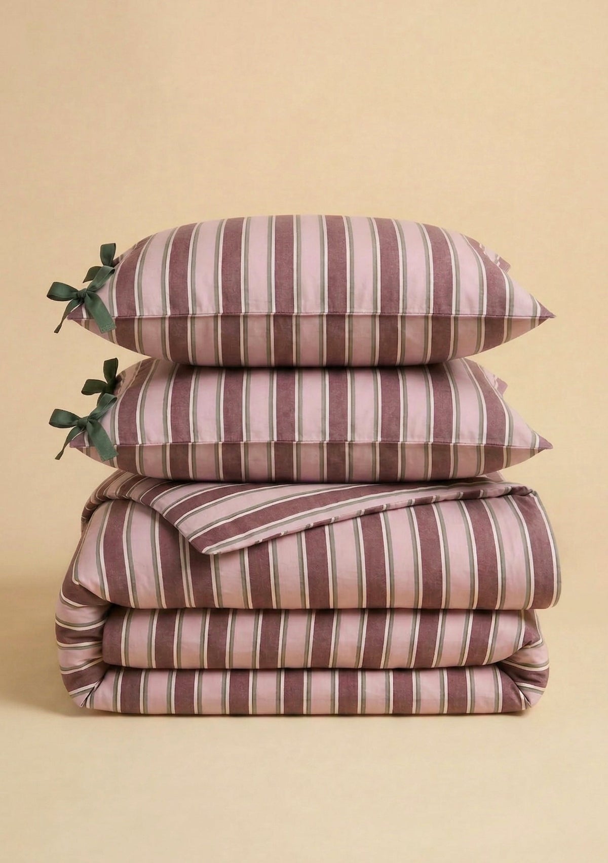 100% Cotton Bedding in Pink Stripe - TBCo