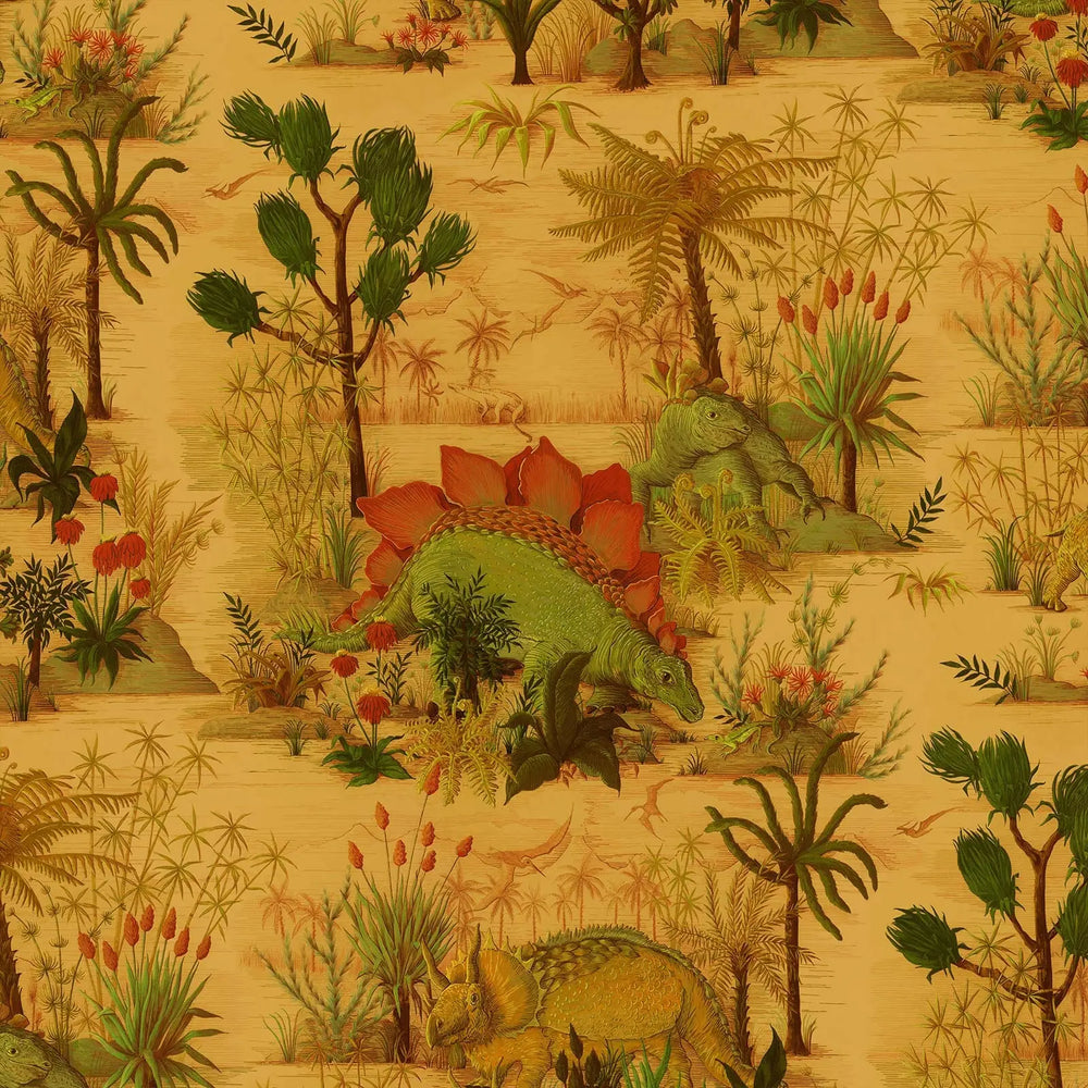DINOSAURIA Wallpaper - Turmeric House of Hackney